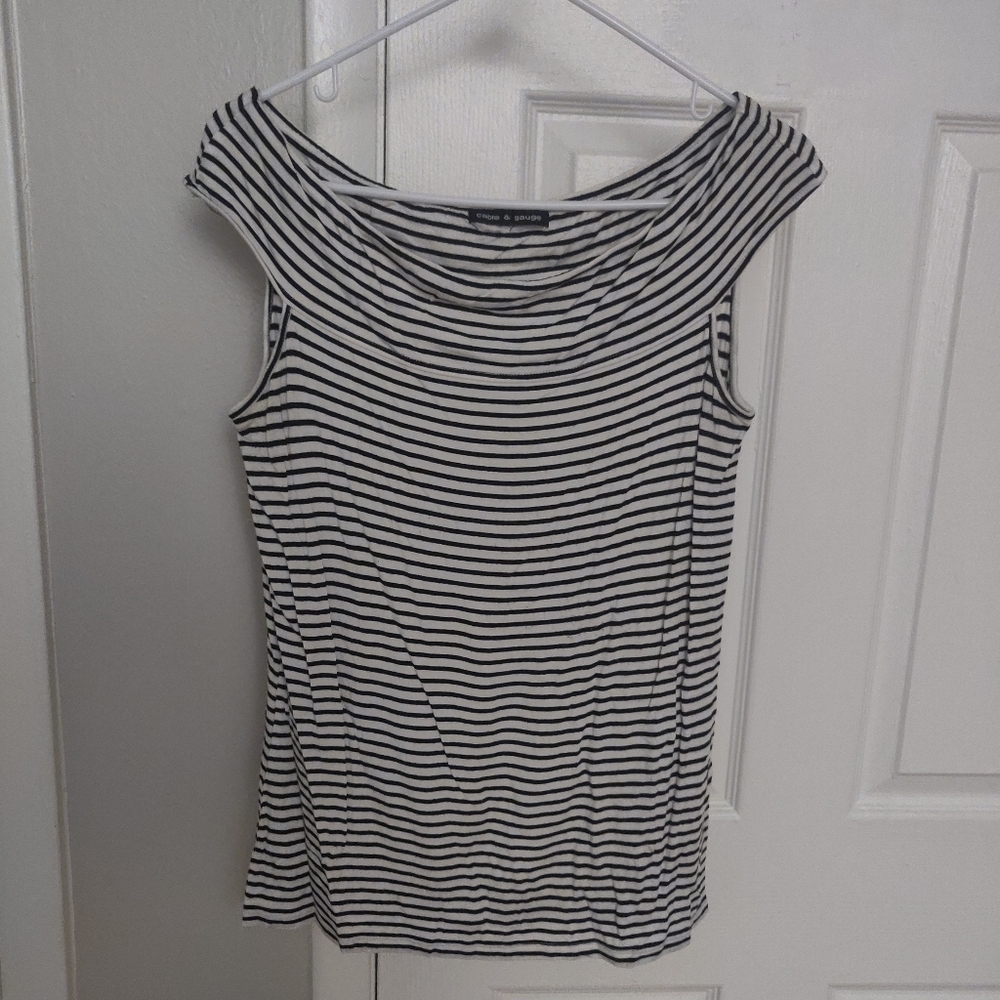 FINAL PRICE Cable and Gauge Wide Neck Top